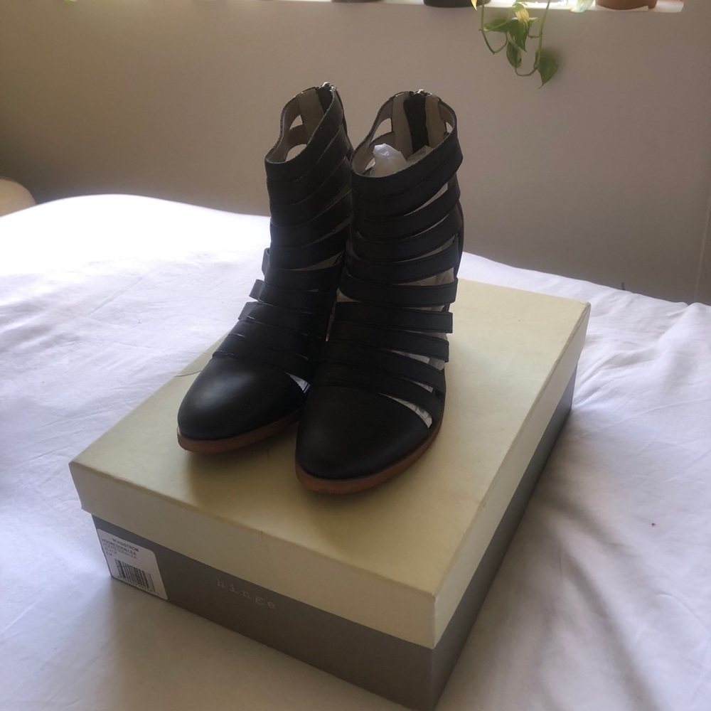 Edgy Cutout Booties by Hinge (Nordstrom)